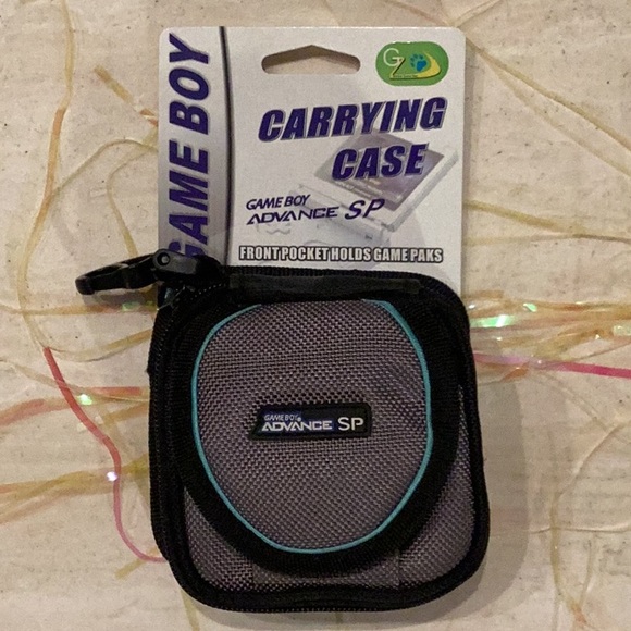 Nintendo Game Boy Advance SP Carrying Case Holder Carry Padded Protector New - Picture 1 of 10
